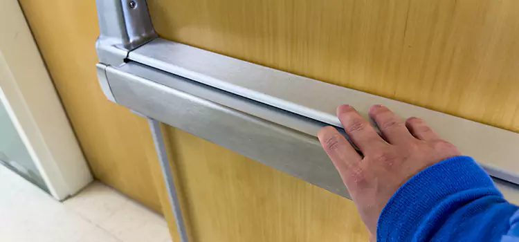 Installing a Push Bar on a Door Montgomery Village